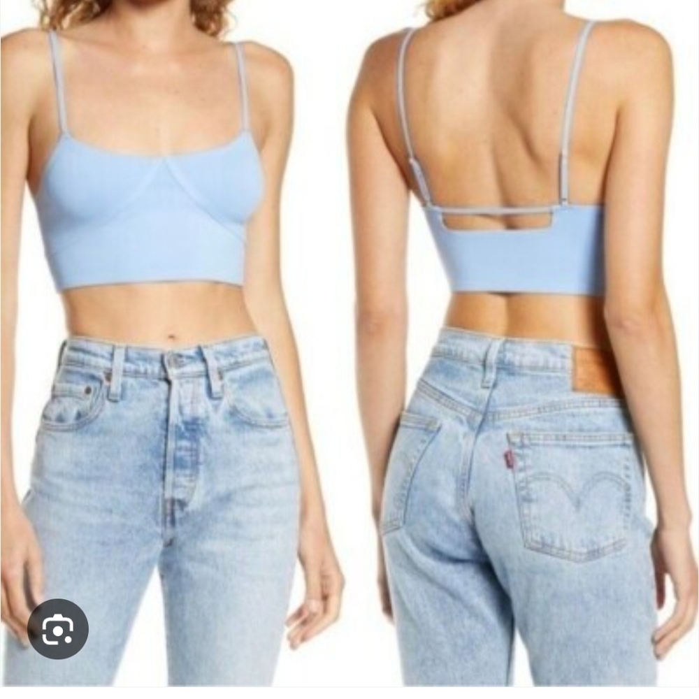 FREE PEOPLE  INTIMATELY BRINLEY LONGLINE BRALETTE; SIZE:XSMALL